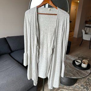 Women's Moth Long Cardigan Sweater w/Bell Sleeves